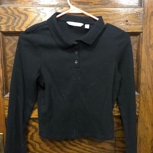 Calvin Klein crop collared shirt
